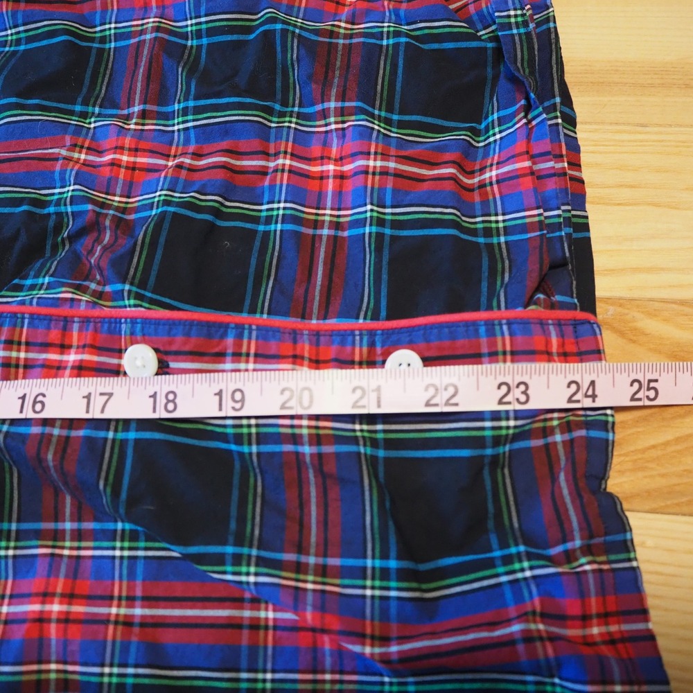 J Crew Long Sleeve Cotton Poplin Pajamas Women's S Black Stewart Tartan‎ Plaid - Picture 7 of 15
